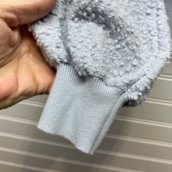 Free People Found My Friend V-neck Sweater Nubby Texture Oversized Size XS - Picture 5 of 12